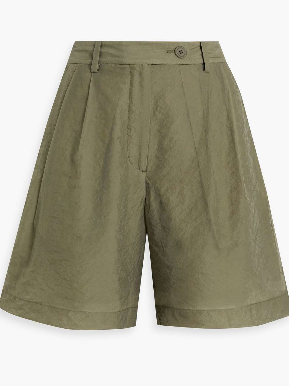 cupro-blend shorts
