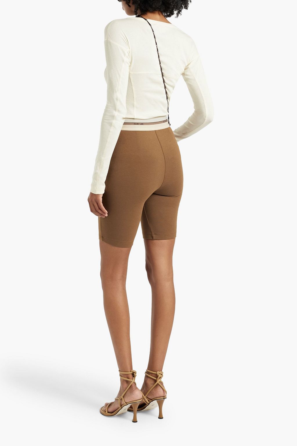 HELMUT LANG Stretch cotton and modal-blend jersey shorts