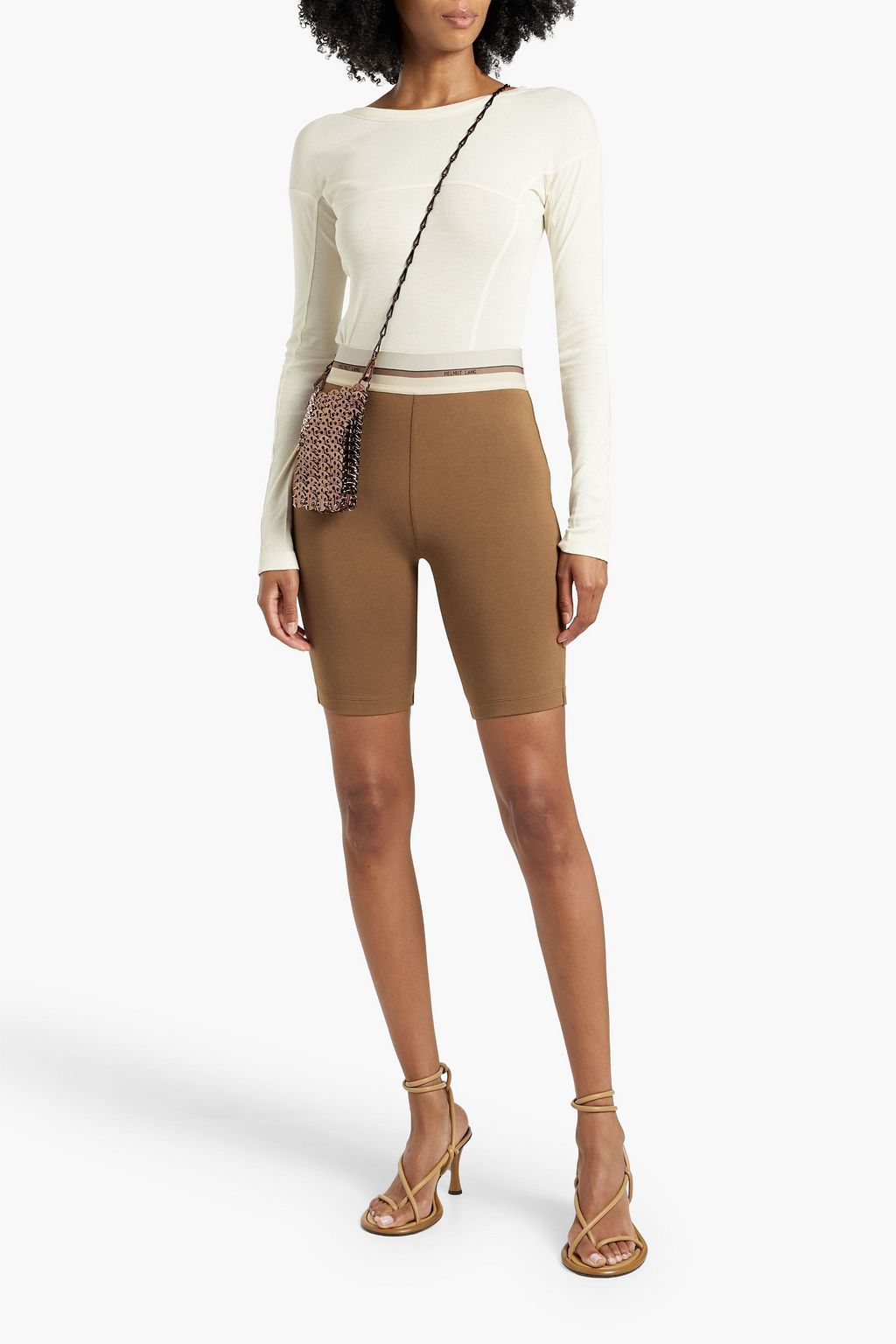 HELMUT LANG Stretch cotton and modal-blend jersey shorts