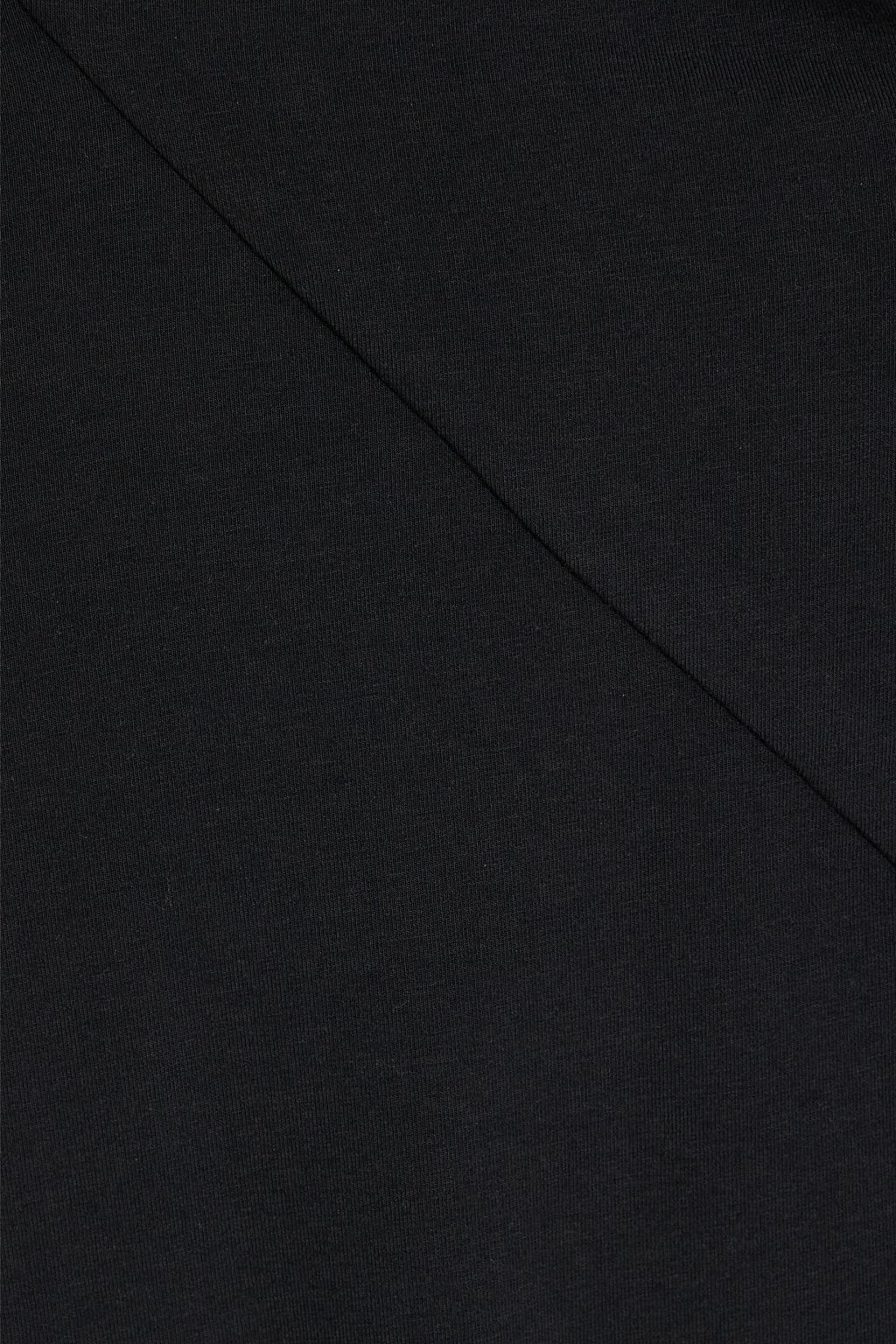 HELMUT LANG Cutout stretch cotton and modal-blend jersey mini dress