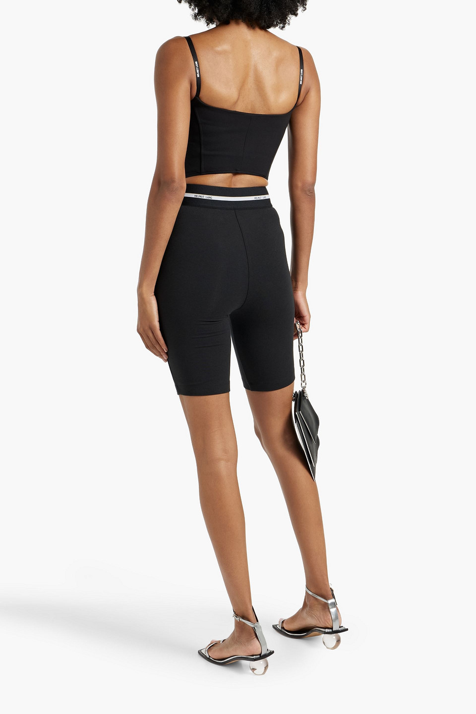 HELMUT LANG CROPPED PONTE TANK