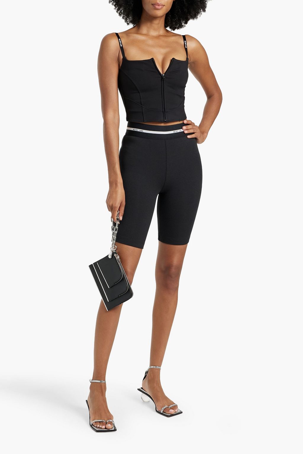 HELMUT LANG Stretch cotton and modal-blend jersey shorts