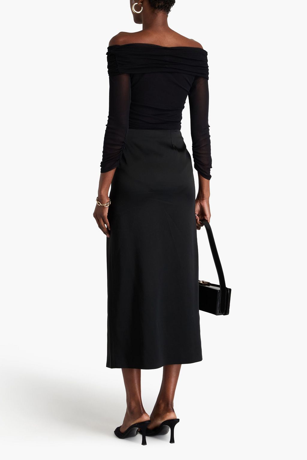 DIANE VON FURSTENBERG Salem twisted stretch-mesh bodysuit