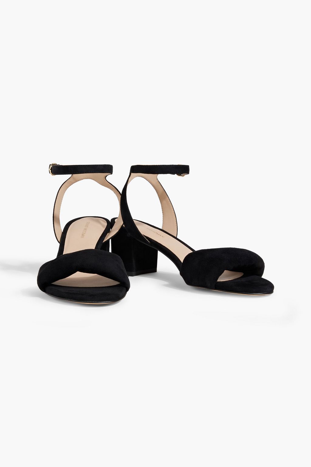 STUART WEITZMAN صندل «إيفيرلي» مصنوع من جلد السويد بكعب مقاس 50