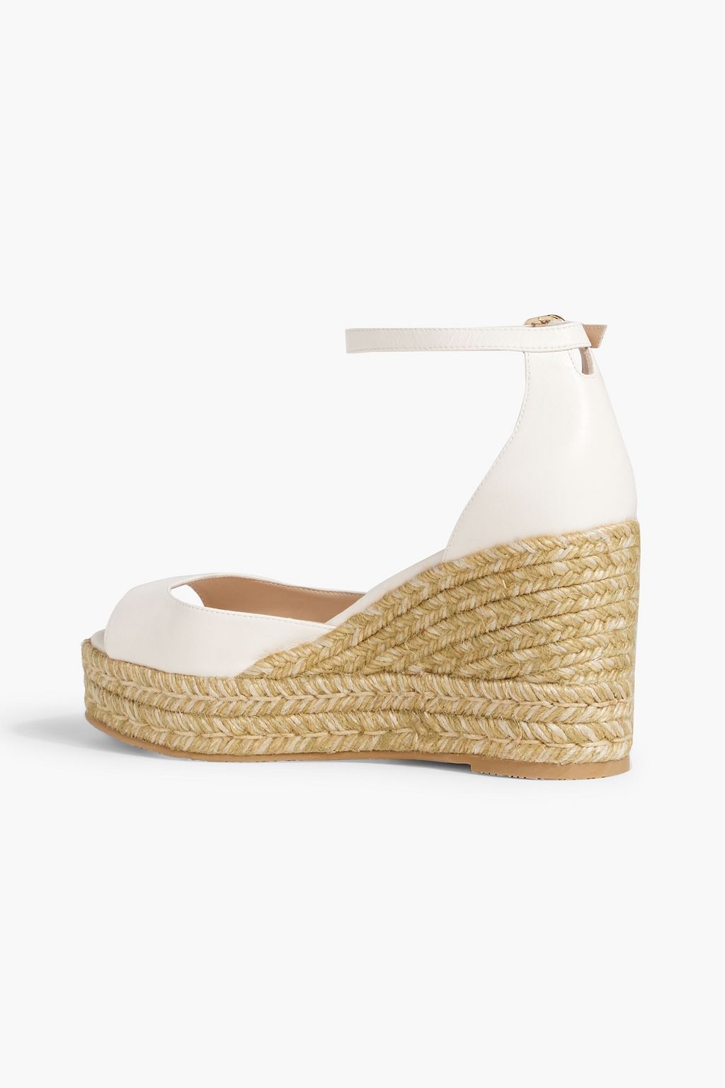 STUART WEITZMAN レザー エスパドリーユウェッジサンダル