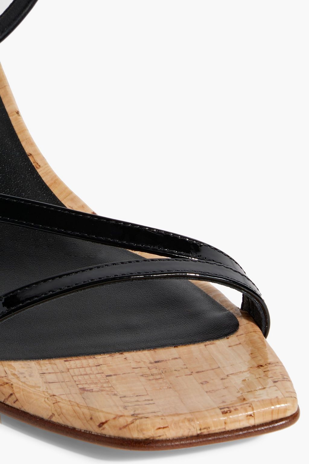 STUART WEITZMAN Oasis 50 パテントレザー ウェッジサンダル