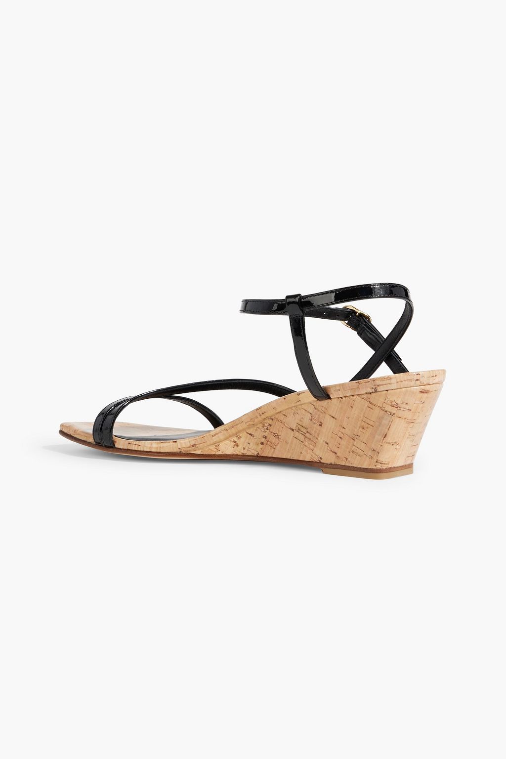 STUART WEITZMAN Oasis 50 パテントレザー ウェッジサンダル