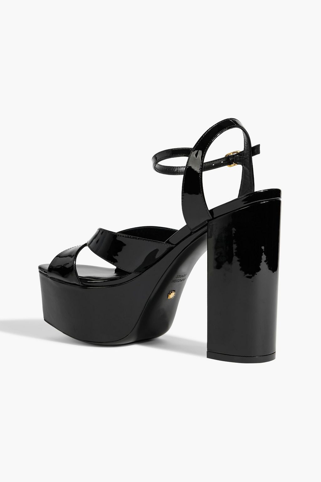STUART WEITZMAN Miami パテントレザー プラットフォームサンダル