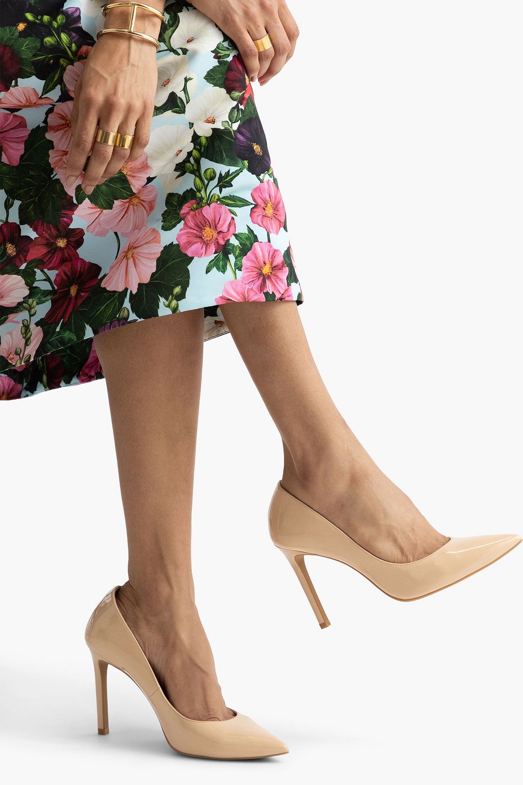 STUART WEITZMAN Dancer 95 パテントレザー パンプス