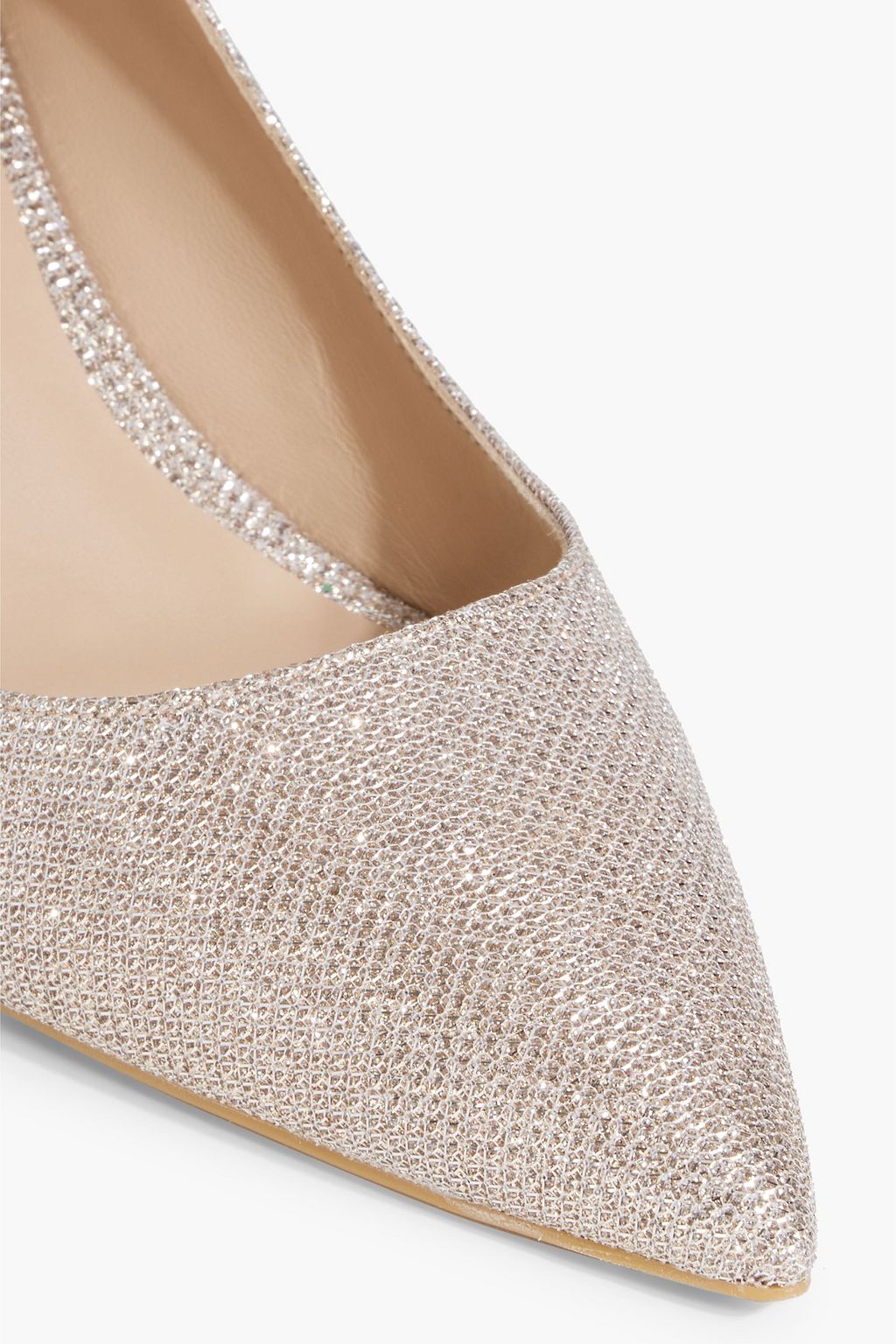 STUART WEITZMAN Linsi 75 metallic woven pumps