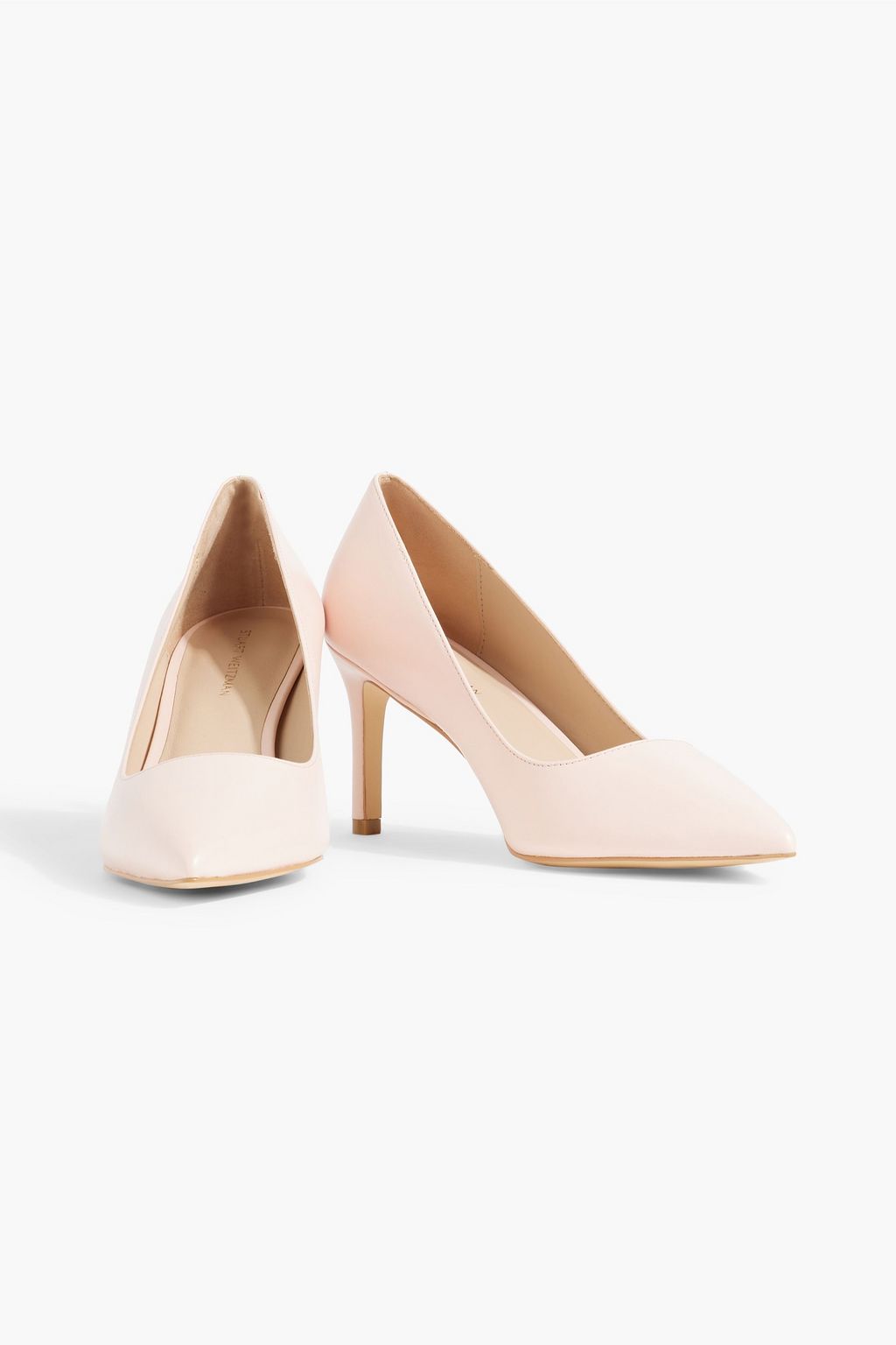 STUART WEITZMAN حذاء «ليا» بامب من الجلد بكعب عالٍ مقاس 75