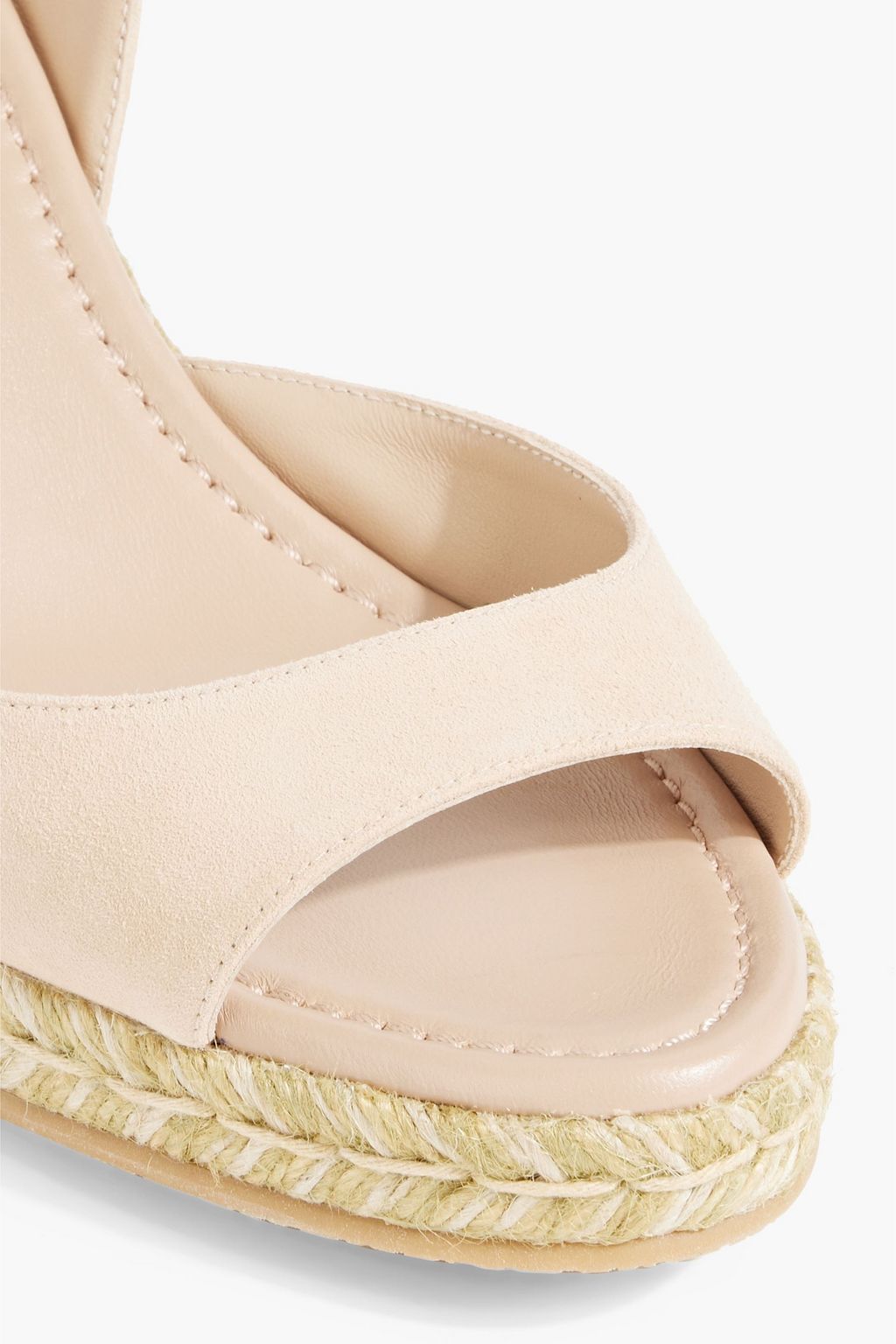 STUART WEITZMAN Tia スエード エスパドリーユウェッジサンダル