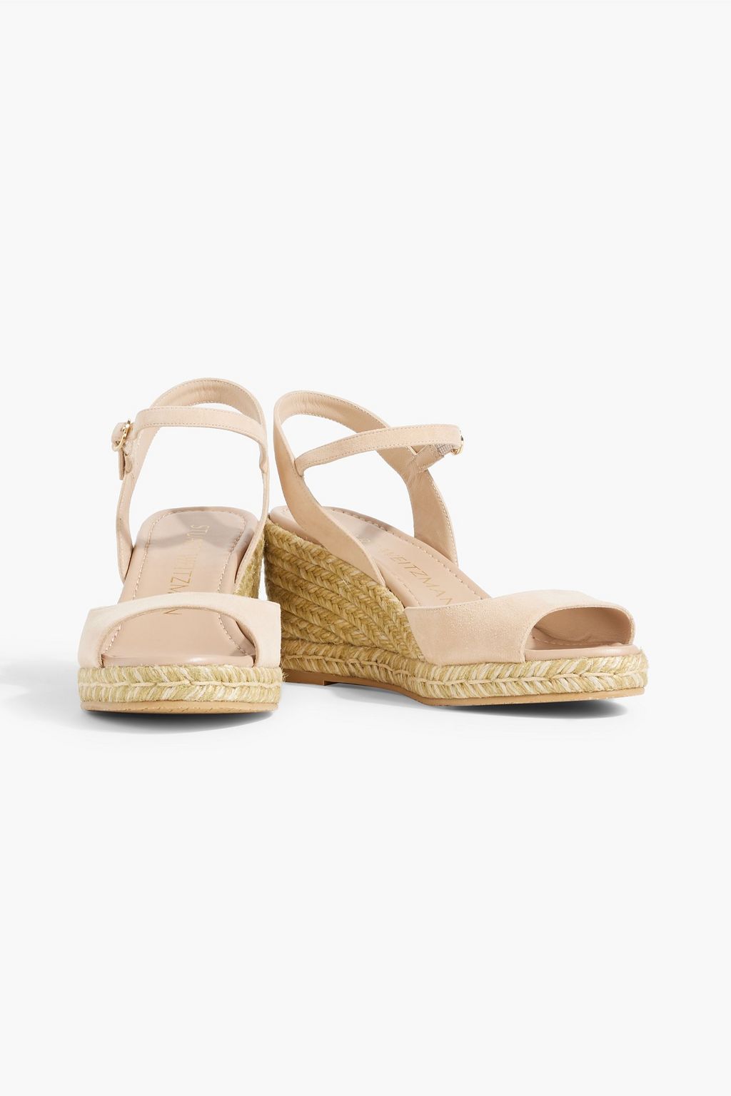 STUART WEITZMAN Tia スエード エスパドリーユウェッジサンダル