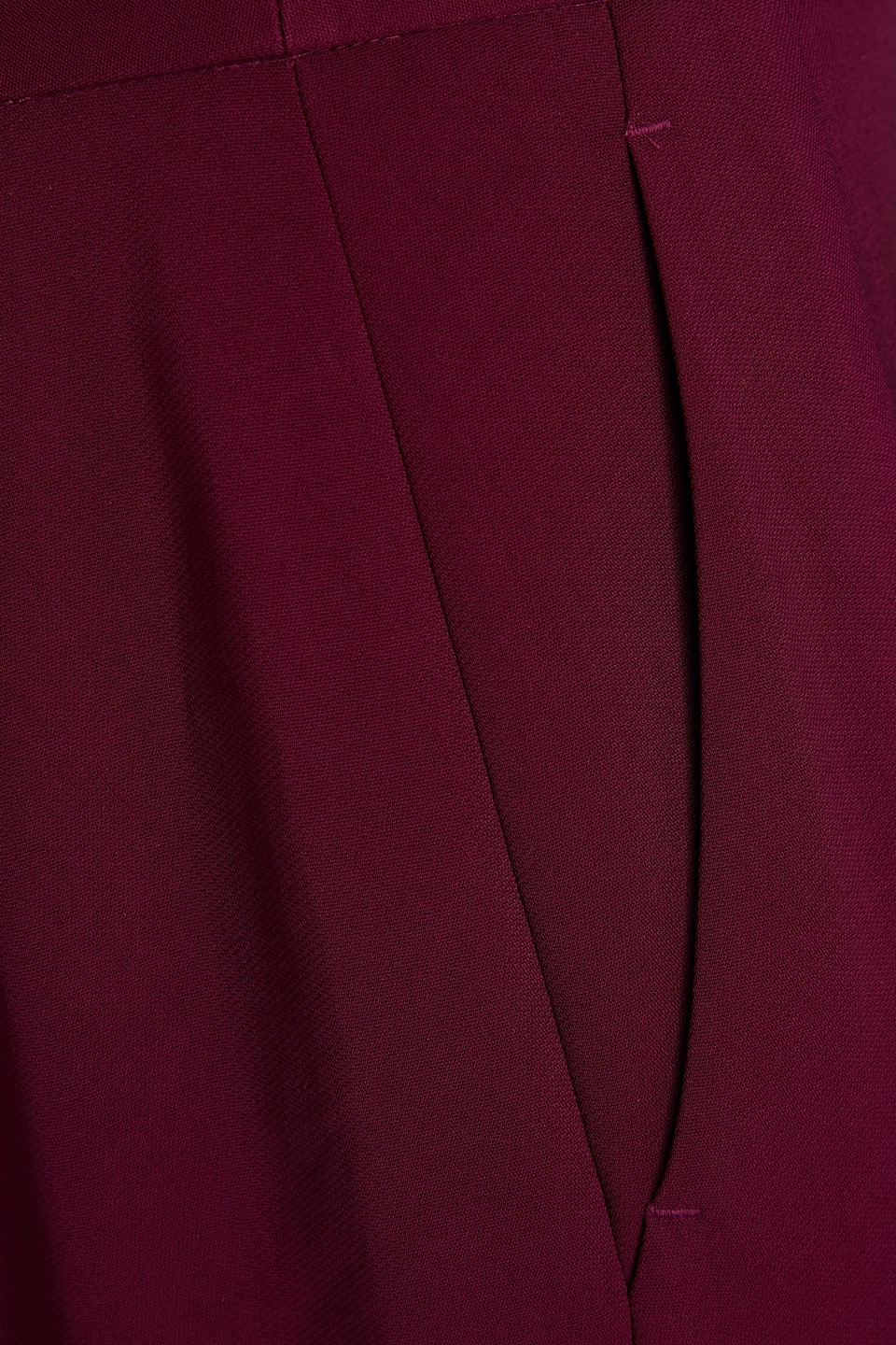 Shop Diane Von Furstenberg Nolan Crepe Flared Pants In Burgundy