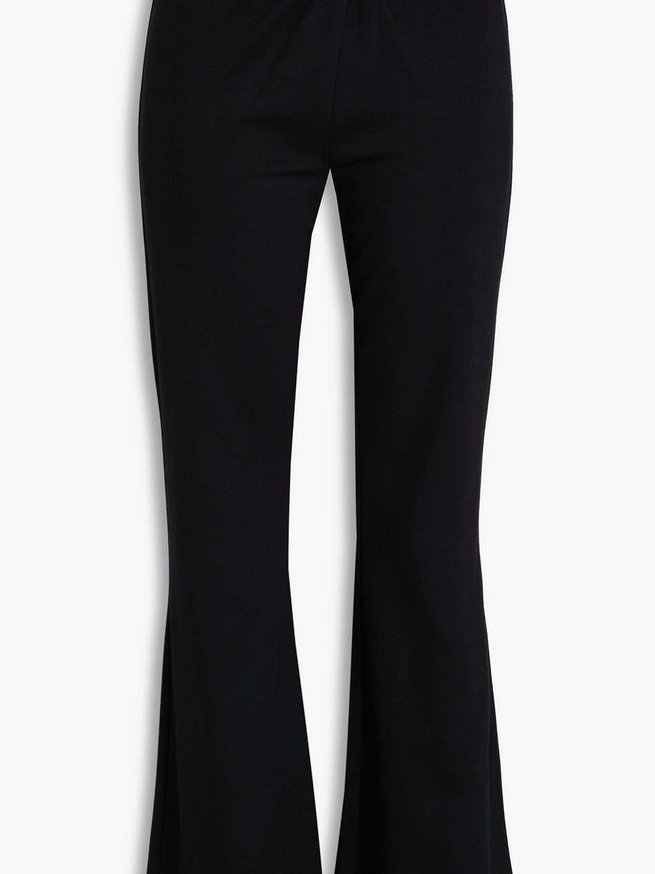 leigh twisted stretch-jersey flared pants