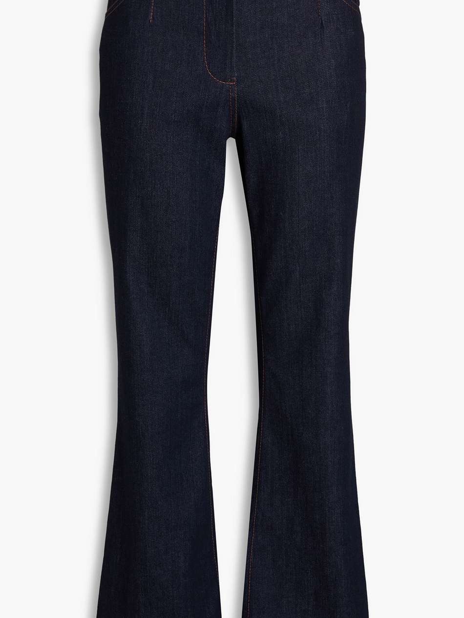 high-rise flared jeans