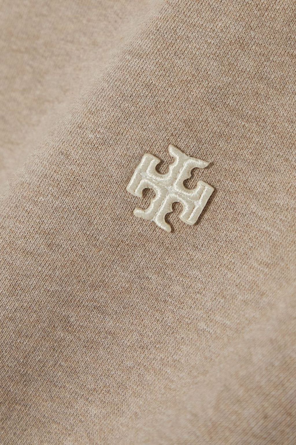 TORY SPORT Appliquéd French cotton-terry sweatshirt