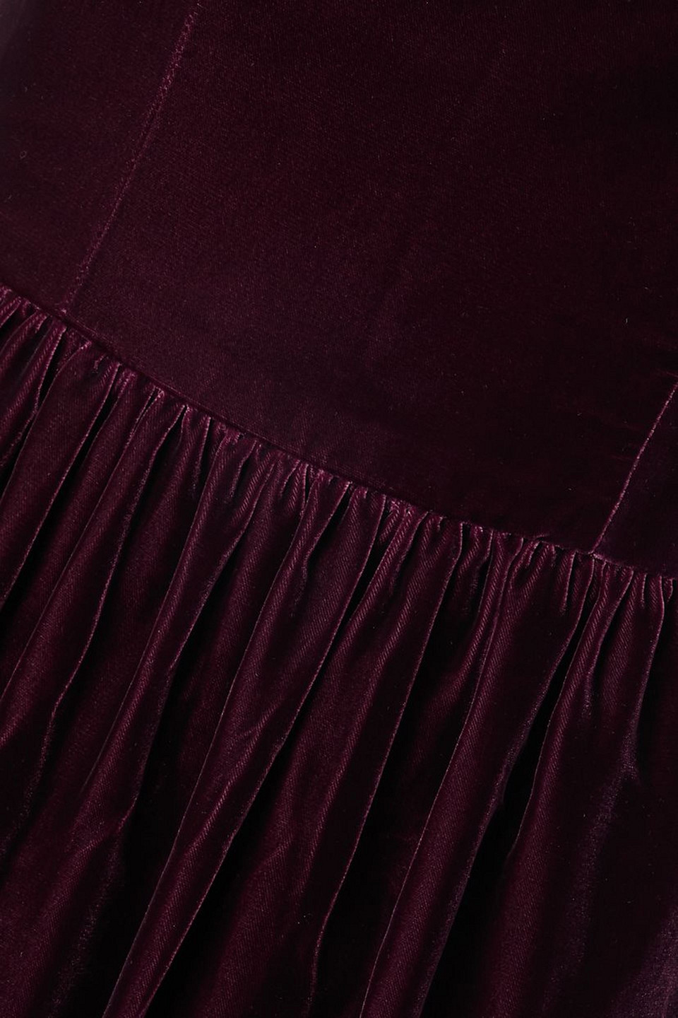 Ralph Lauren Jair Strapless Velvet Midi Dress