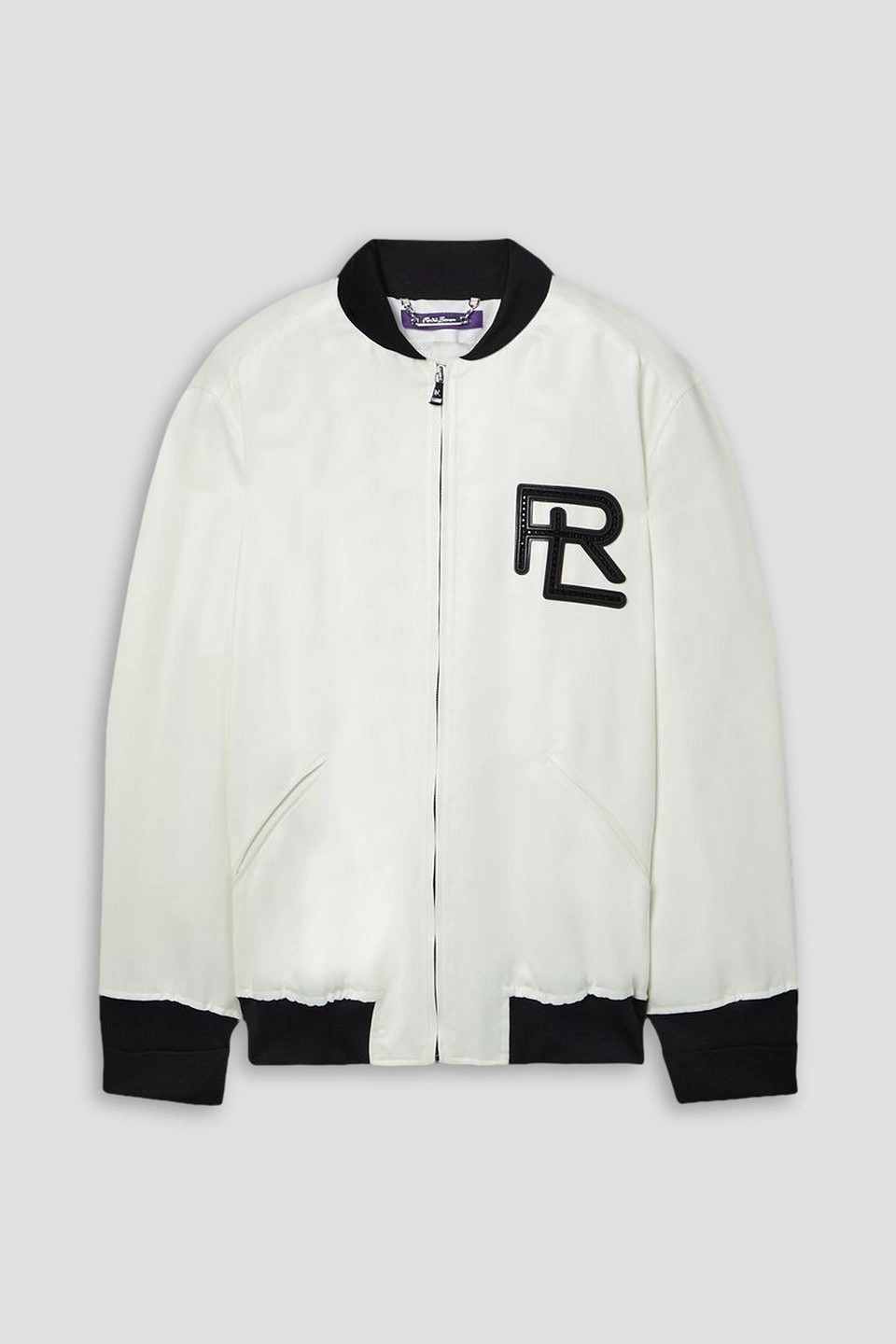 Ralph Lauren Emory Embellished Satin Bomber Jacket