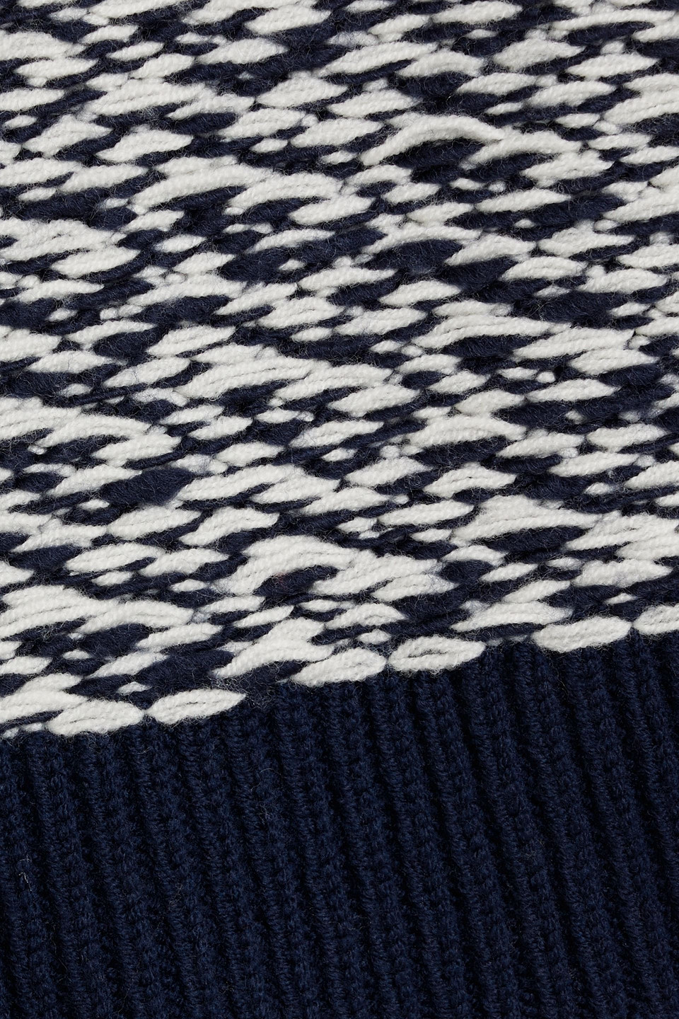 3.1 Phillip Lim Jacquard-knit Wool Vest In Navy