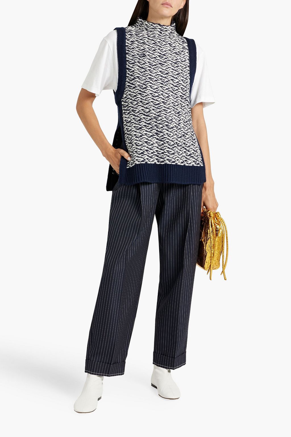 3.1 PHILLIP LIM Jacquard-knit wool vest