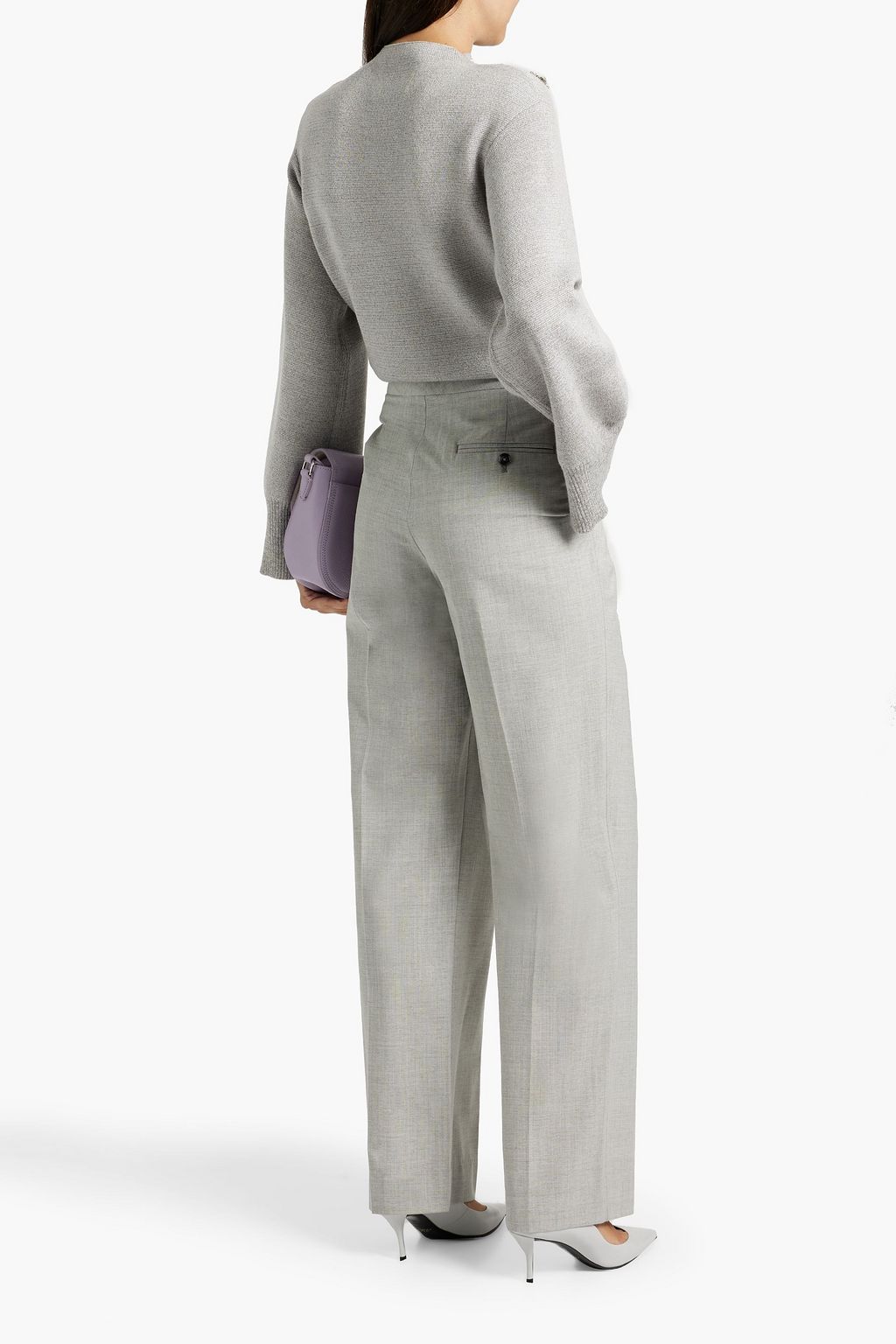 3.1 PHILLIP LIM Embellished metallic wool-blend sweater