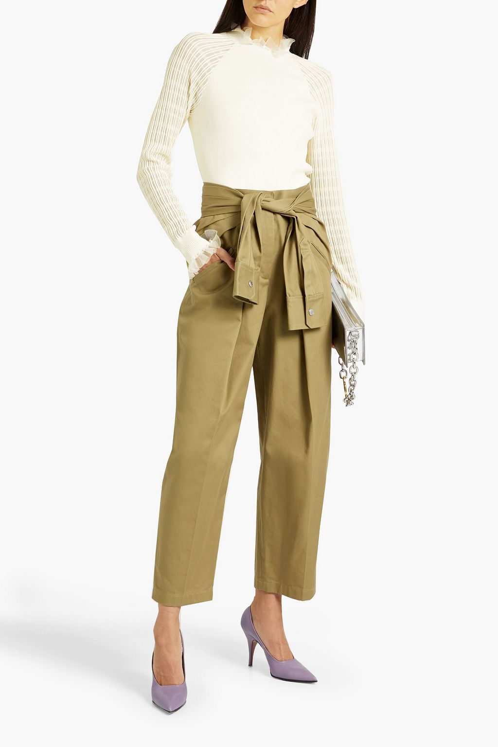3.1 PHILLIP LIM Ribbed stretch-knit top