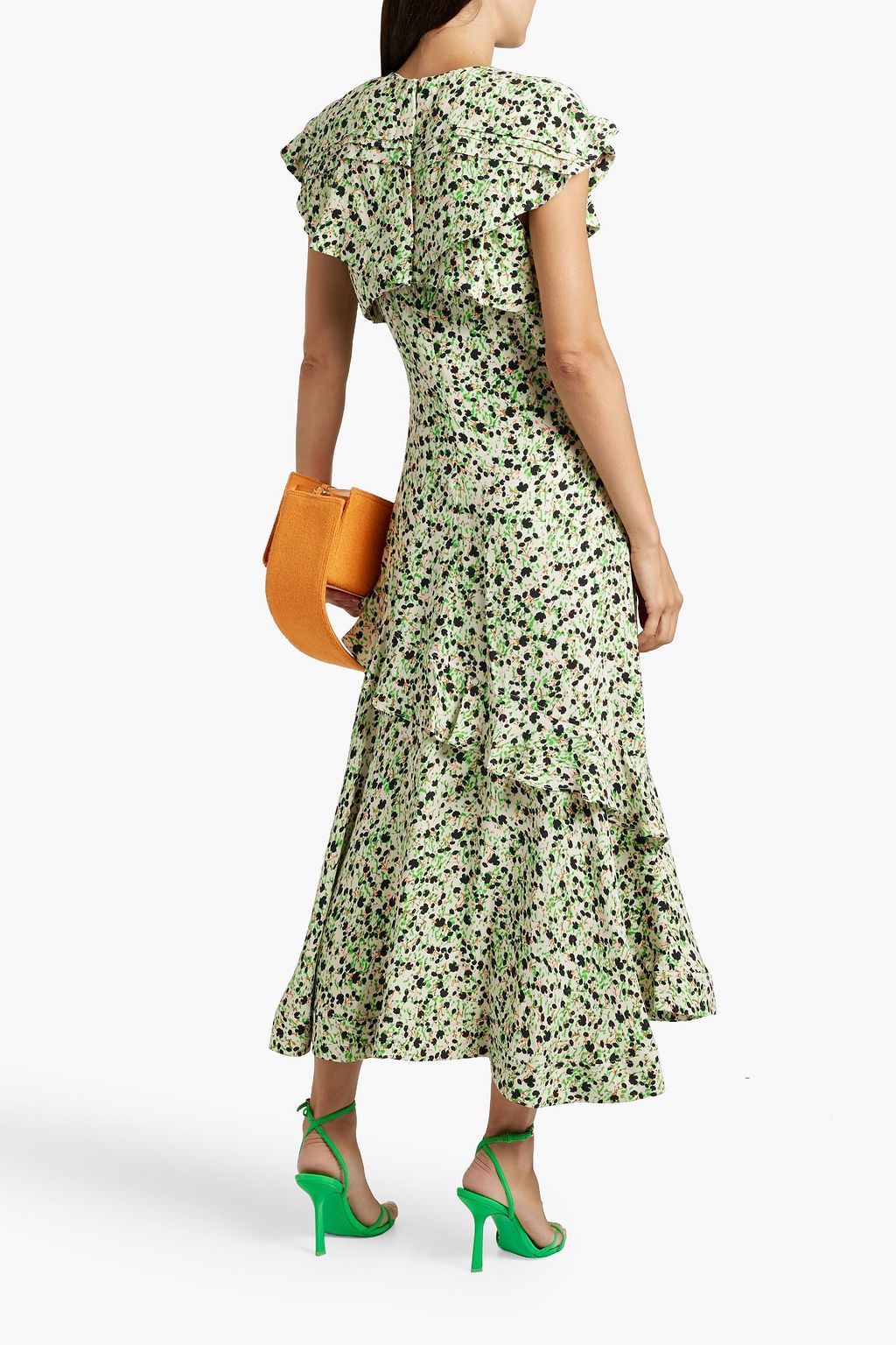 3.1 PHILLIP LIM Ruffled floral-print crepe midi dress