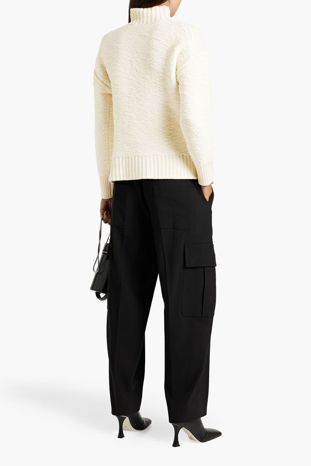 3.1 PHILLIP LIM Bouclé-knit wool turtleneck sweater