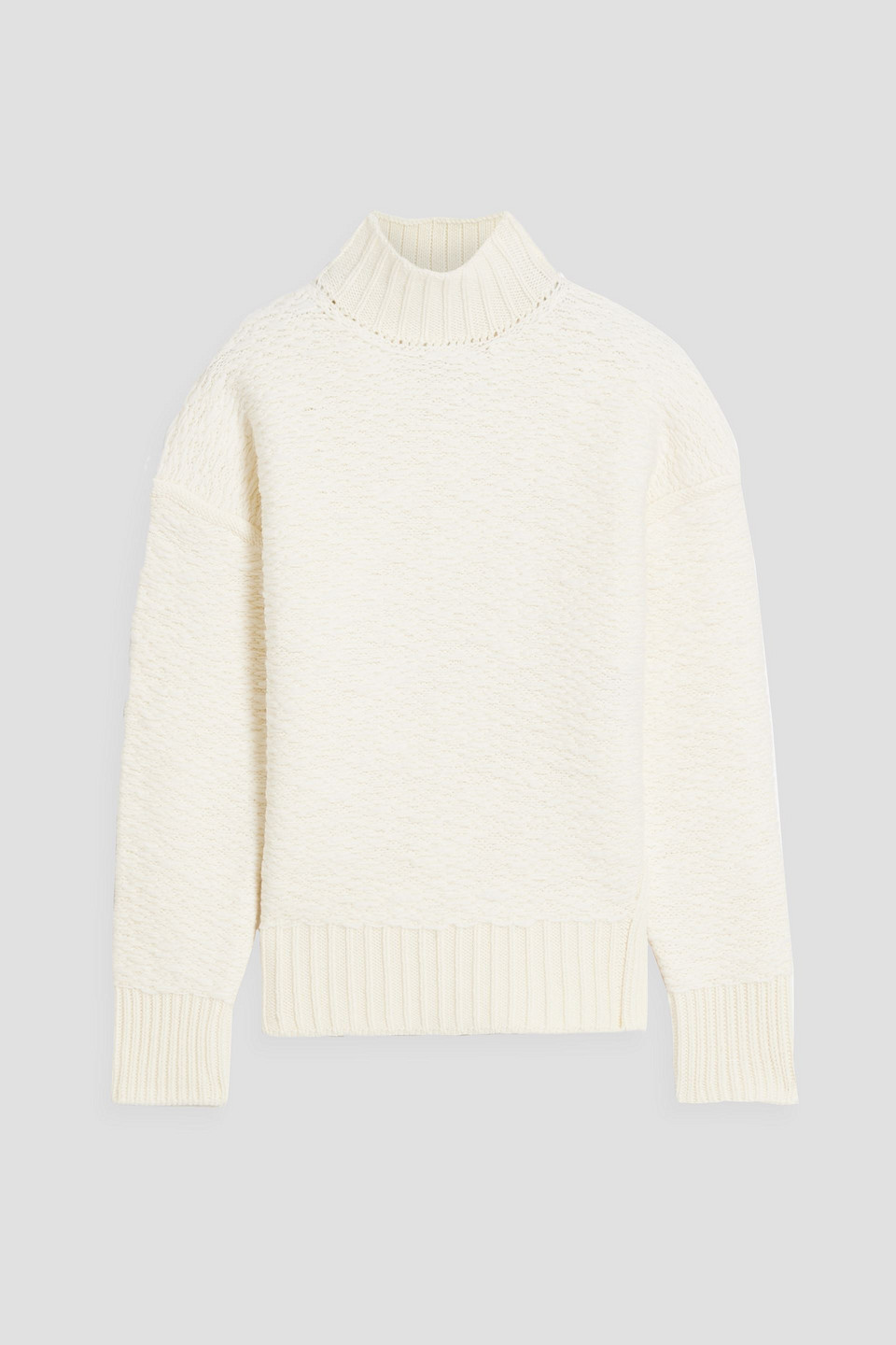 3.1 Phillip Lim Bouclé-knit Wool Turtleneck Sweater In Ivory