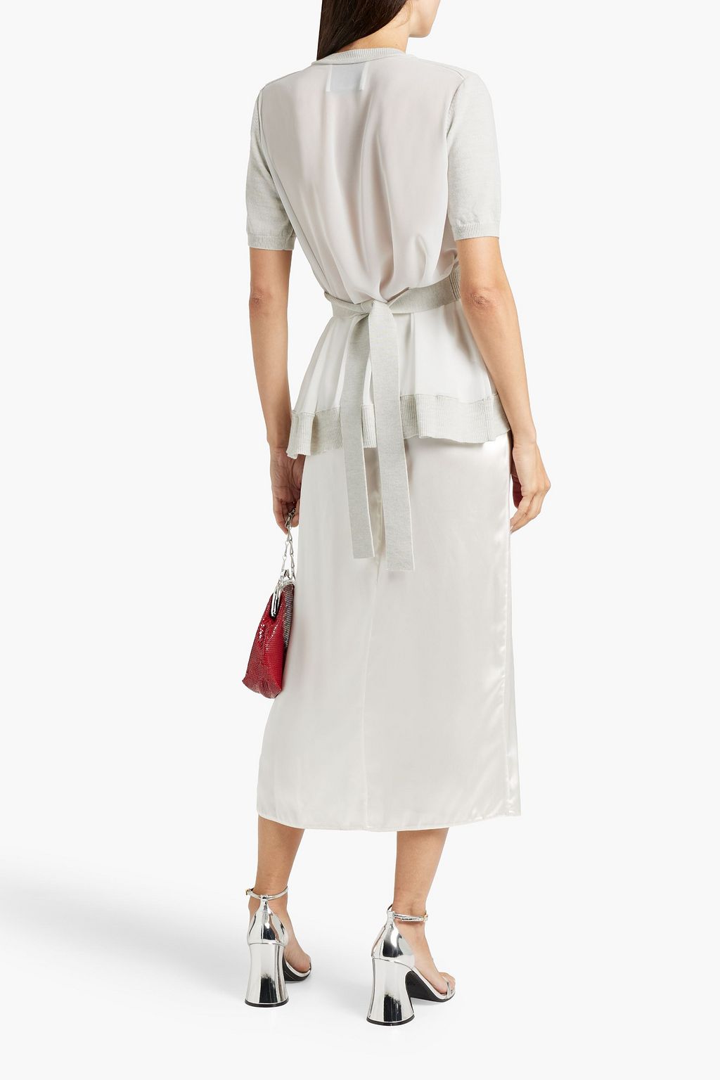 3.1 PHILLIP LIM Chiffon and wool-blend top