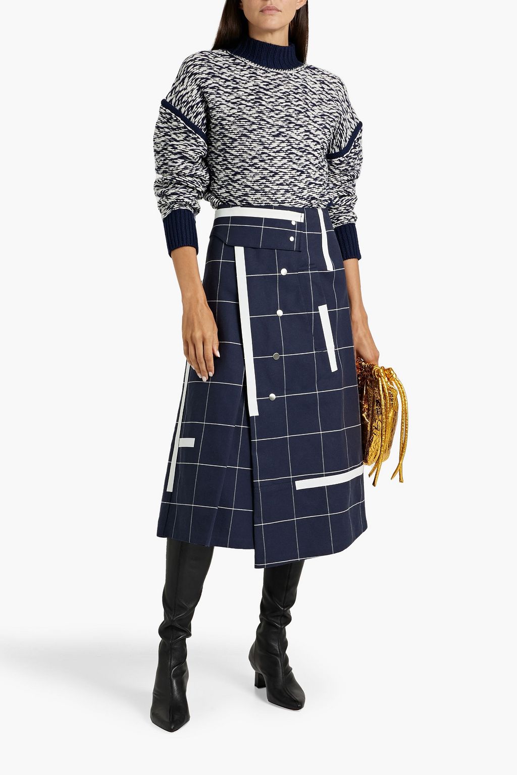 3.1 PHILLIP LIM Bouclé-knit wool turtleneck sweater