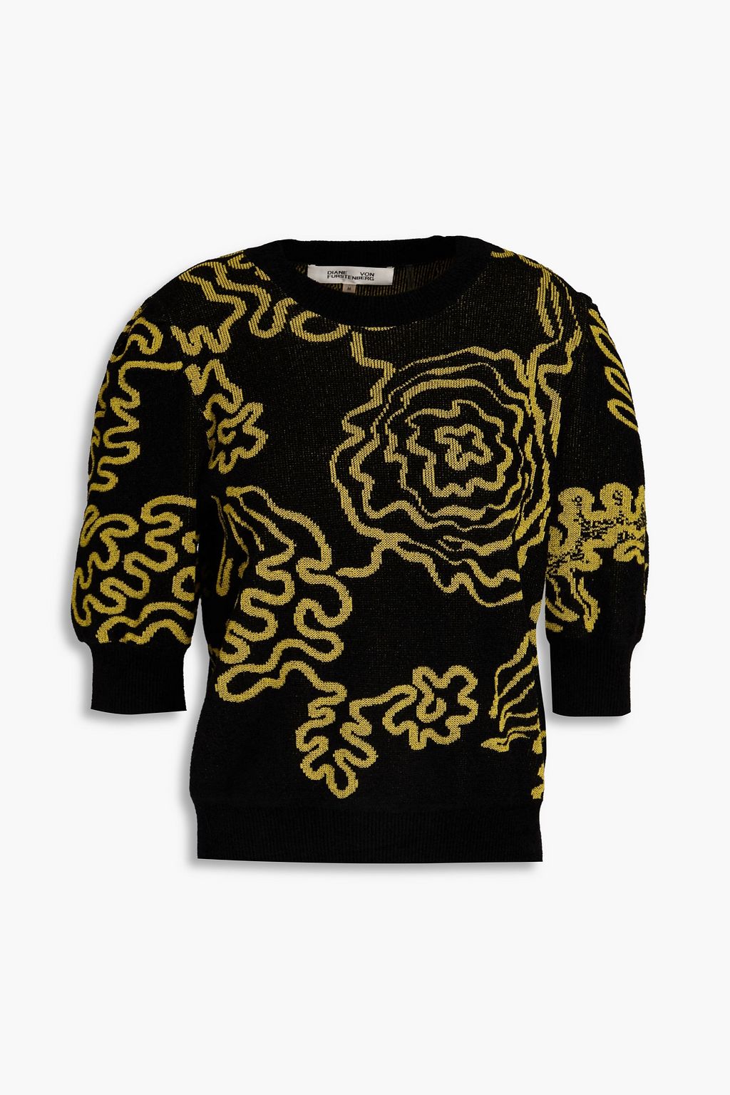DIANE VON FURSTENBERG Willa jacquard knit sweater THE OUTNET