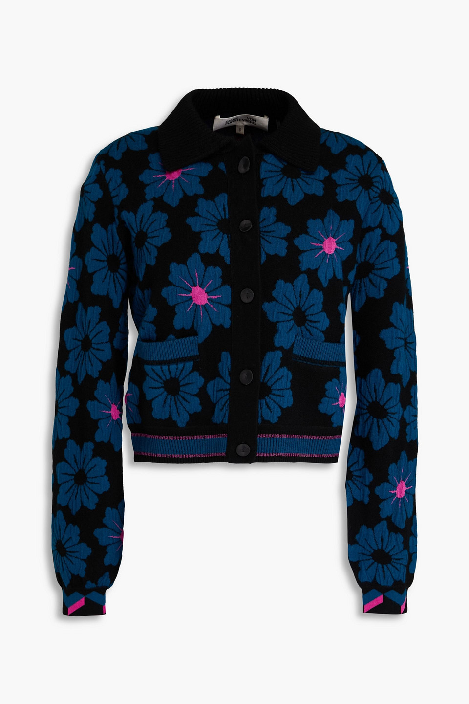 Petey jacquard-knit cardigan