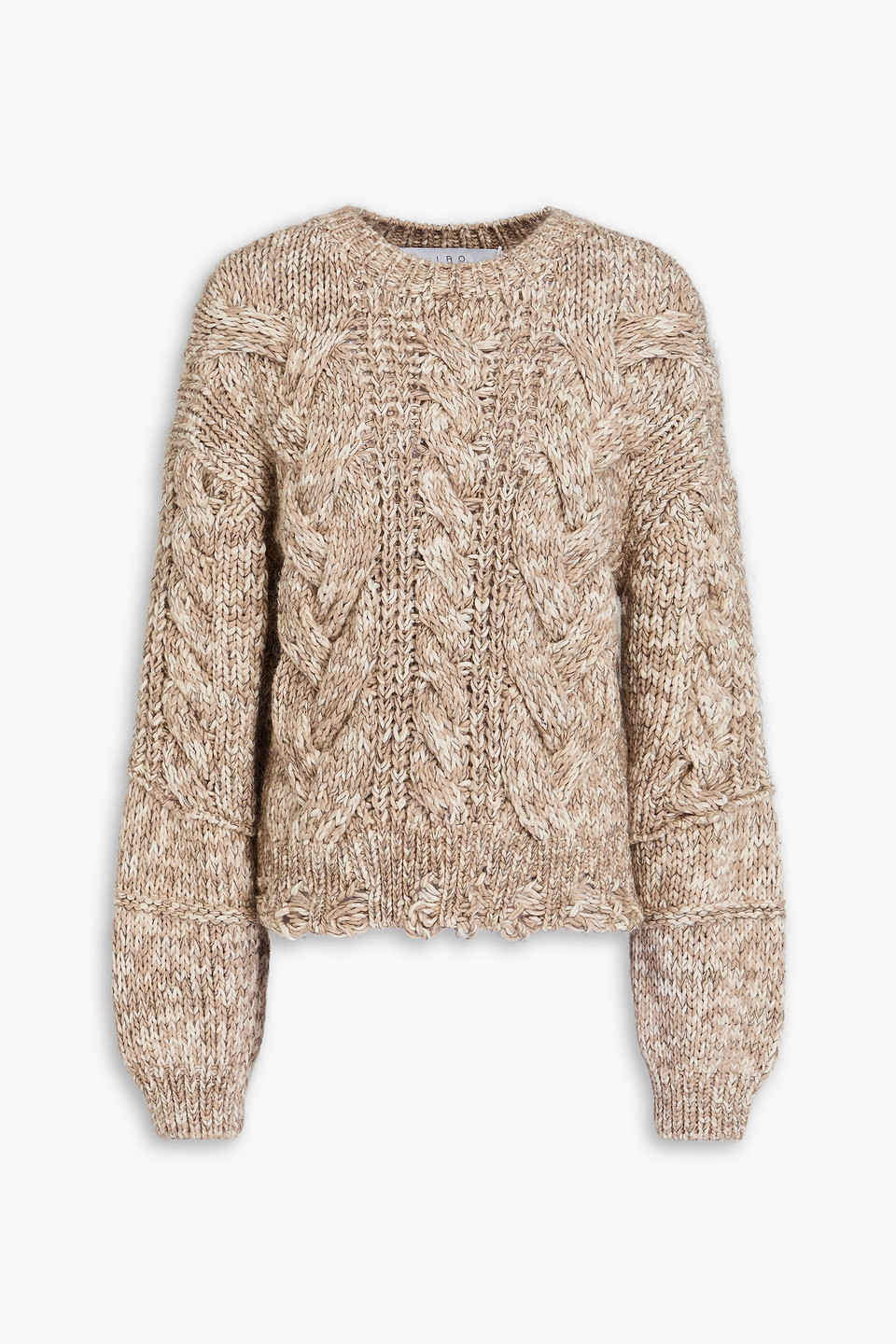 Iro Cable-knit Cotton-blend Jumper In Neutral