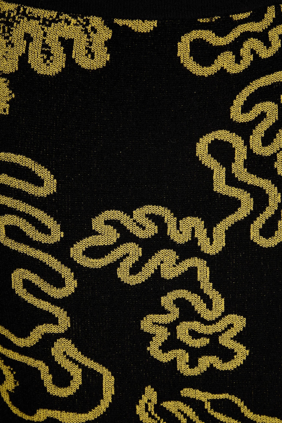 Diane Von Furstenberg Gusta Jacquard-knit Skirt In Black
