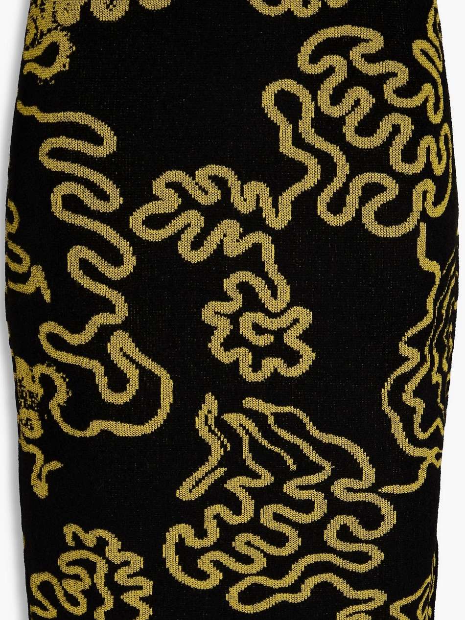 gusta jacquard-knit skirt