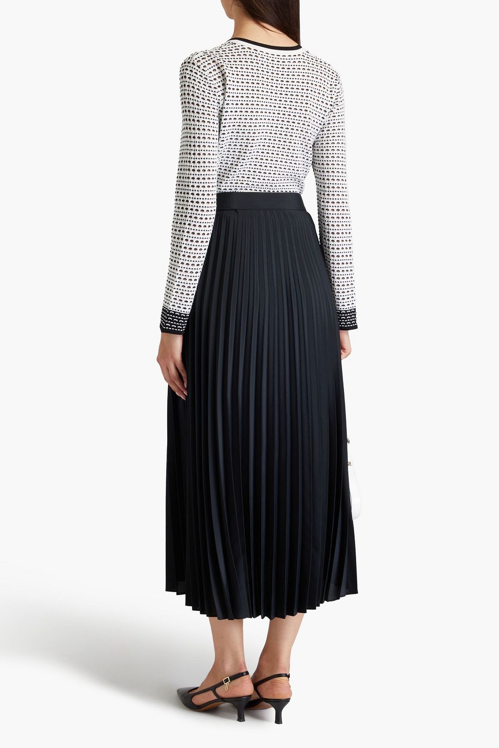 DIANE VON FURSTENBERG كارديغان Josiah بنسيج بحبكة مفتوحة