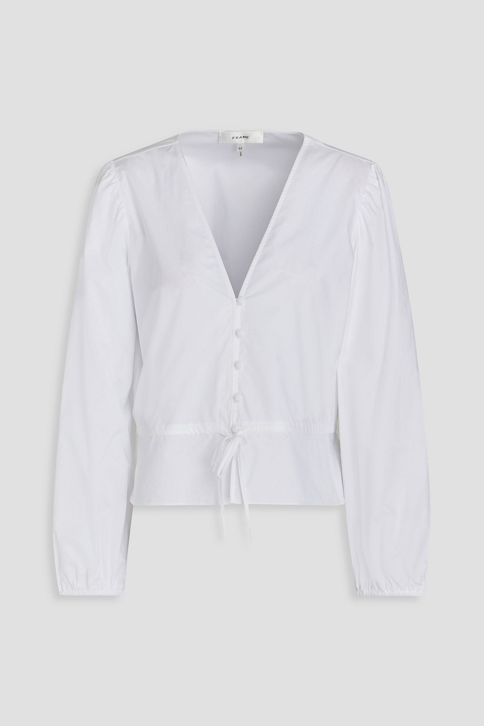 FRAME - Cotton-poplin blouse - White - L