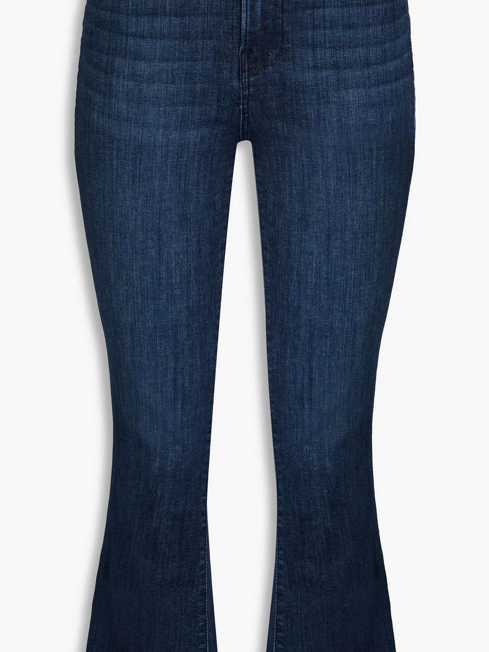 le crop mini boot high-rise bootcut jeans