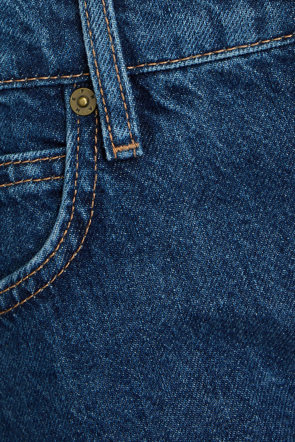FRAME CROPPED HIGH-RISE STRAIGHT-LEG JEANS 