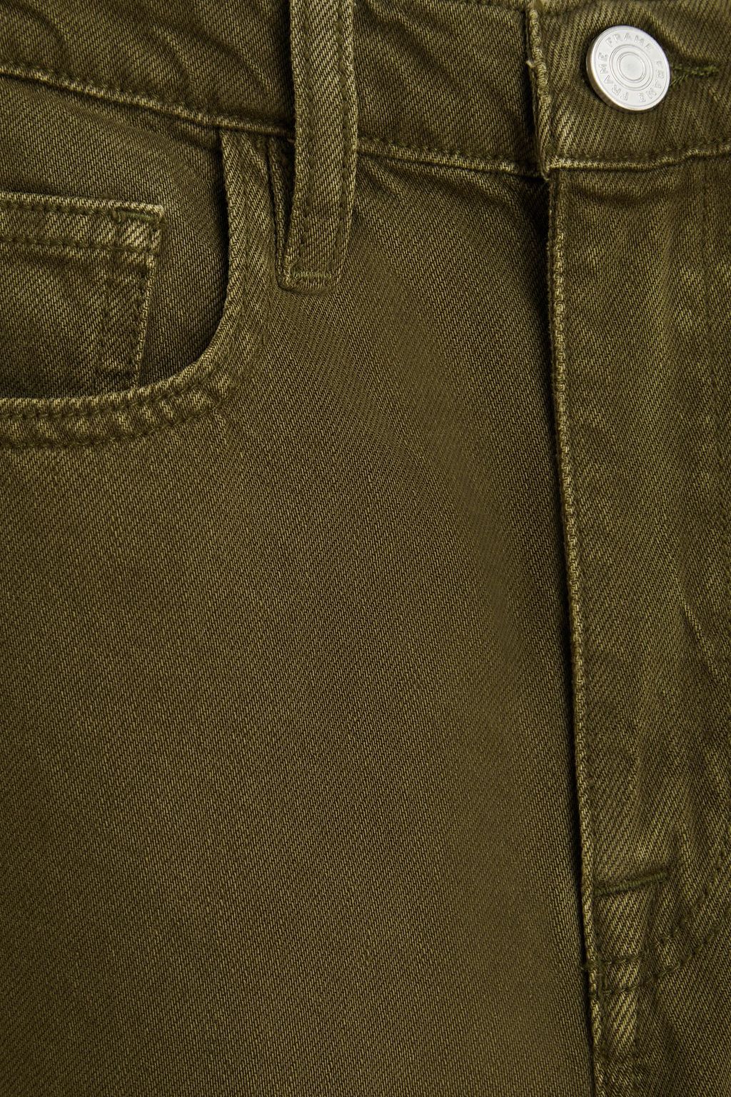 FRAME بنطلون جينز قصير Le Jane Crop بأرجل مستقيمة وبخصر عالٍ