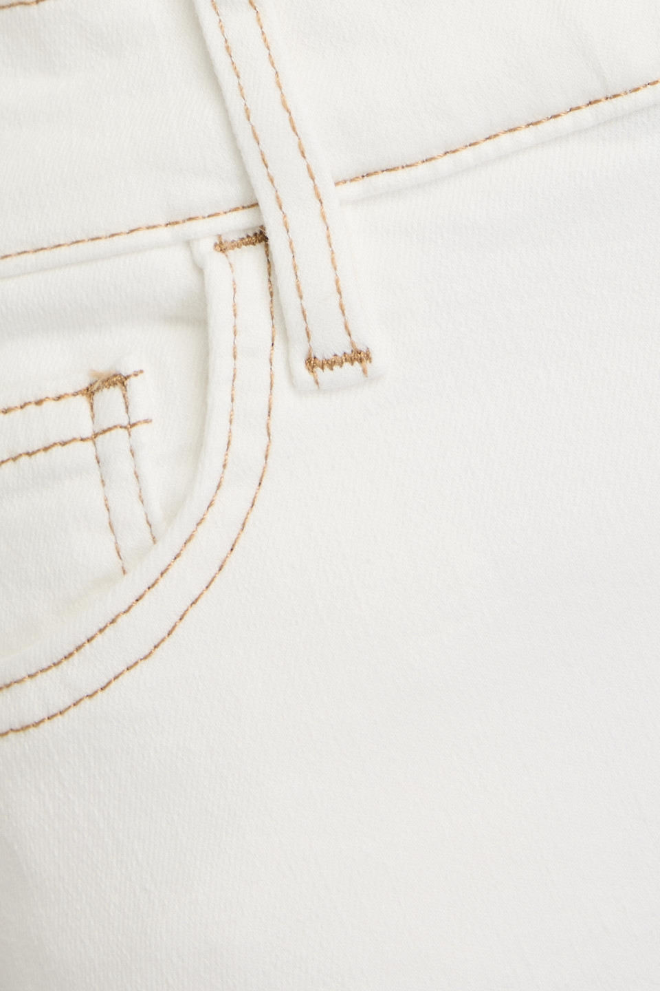 Frame Womens White Le Pixie Slim Palazzo Wide-leg High-rise Stretch Denim-blend Jeans In White