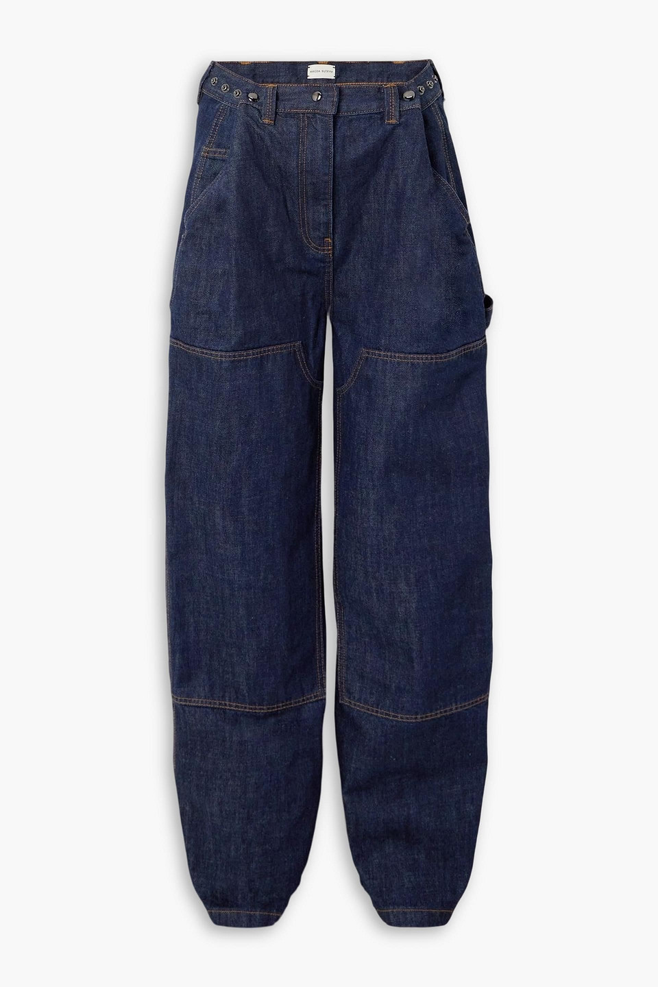 magda butrym - convertible paneled high-rise wide-leg jeans - blue - fr 36