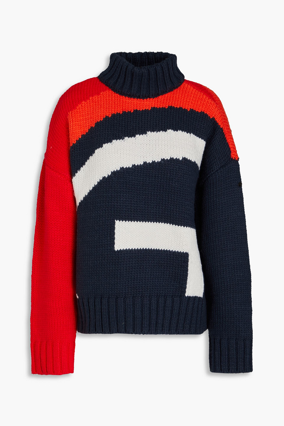 Goldbergh Gabby Intarsia-knit Turtleneck Sweater In Multicolor