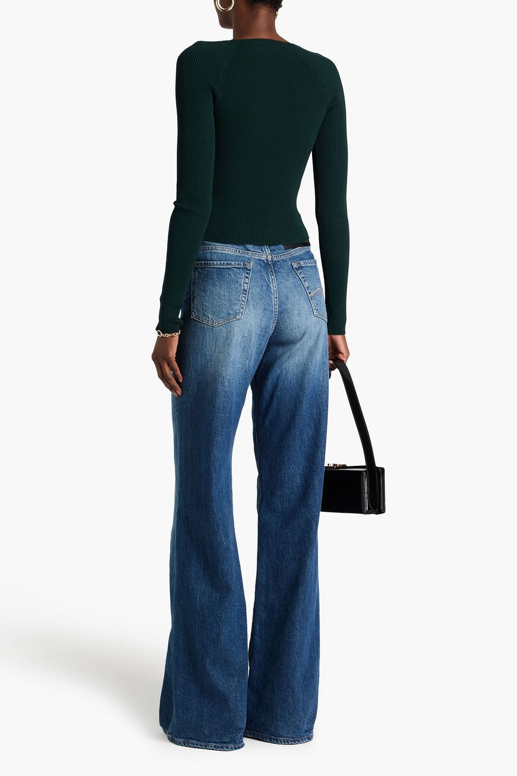 SIMKHAI Giuliana ribbed-knit top