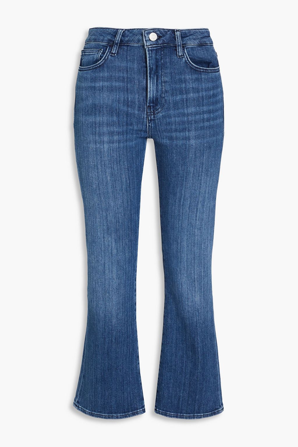FRAME Le Crop Mini Boot cropped high rise bootcut jeans THE OUTNET