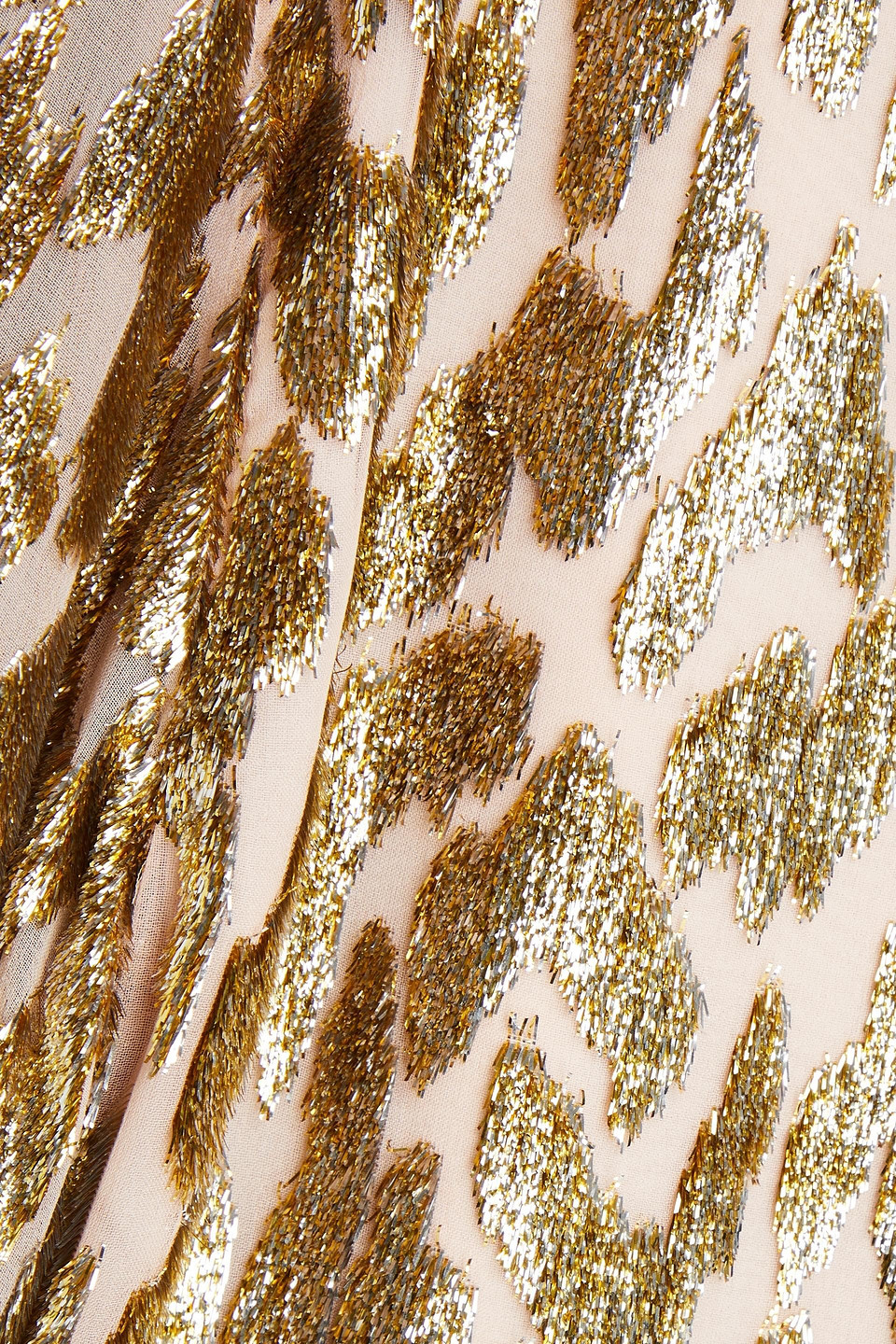 Simkhai Luella Leopard-print Blouse In Gold