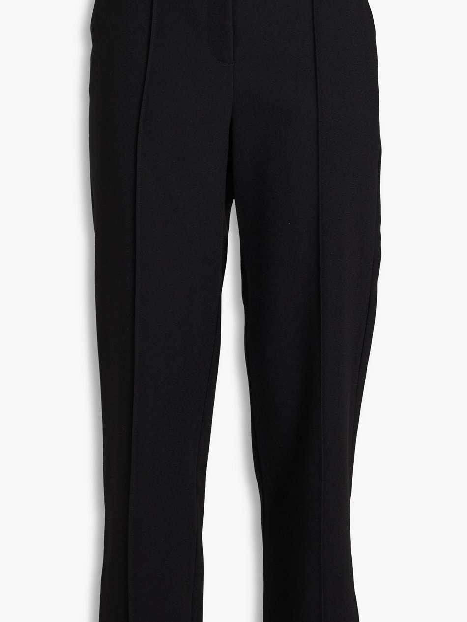 vera cropped crepe straight-leg pants