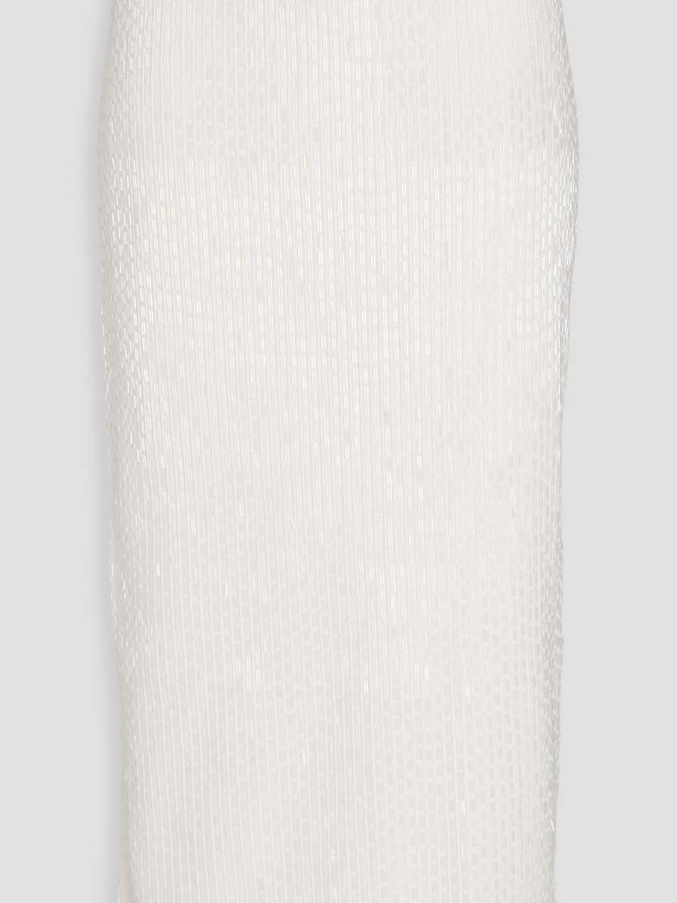 ellison bead-embellished knitted midi pencil skirt